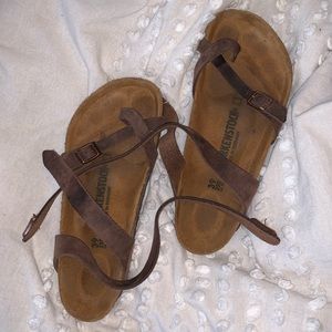 Yara Birkenstocks (ankle straps)